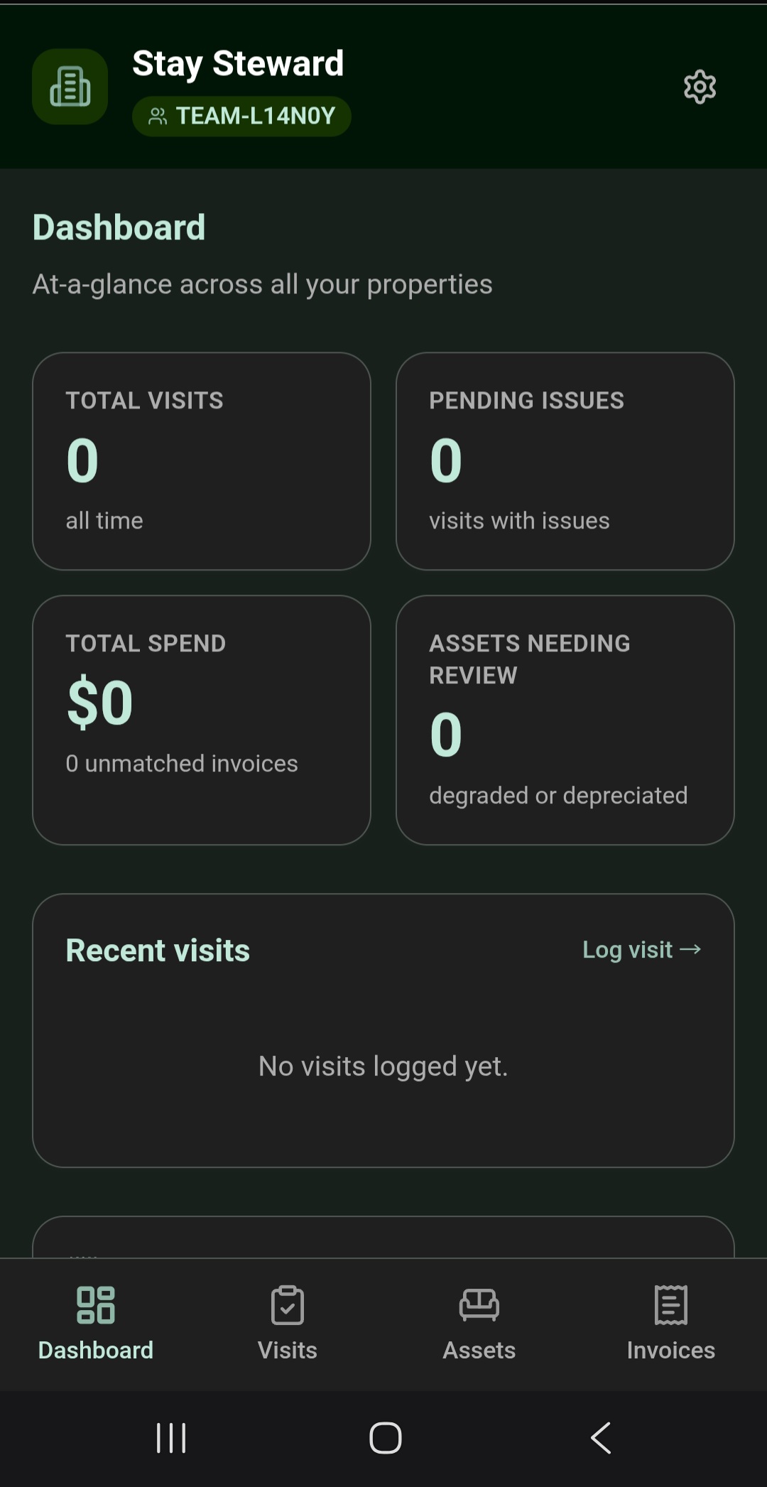 Dashboard Services and Invoices jpg